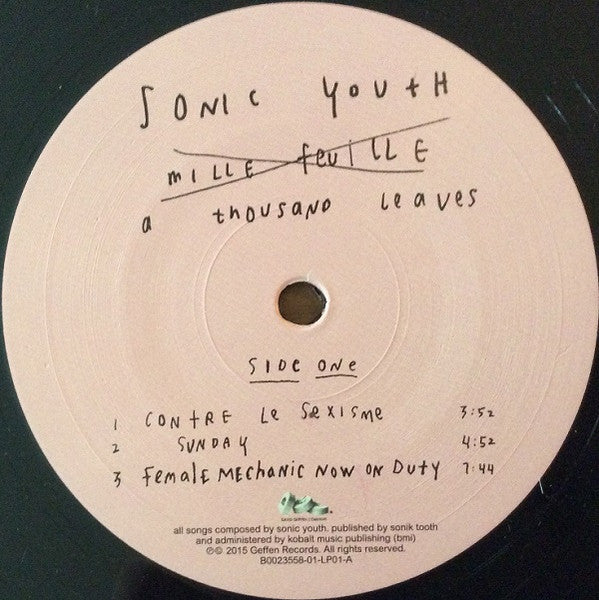 Sonic Youth : A Thousand Leaves (2xLP, Album, RE, RM)