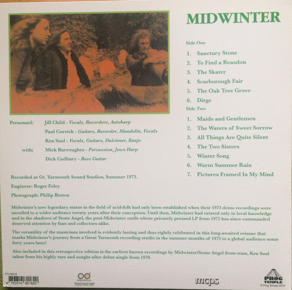 Midwinter (3) : The Waters Of Sweet Sorrow (LP, Album, RE, Unofficial)