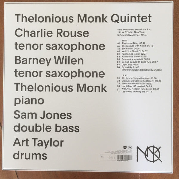 Thelonious Monk : Les Liaisons Dangereuses 1960 (2xLP, RM, 180 + Box, RSD, Dlx, Ltd, Num)