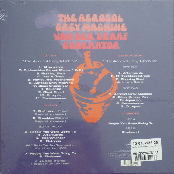 Van Der Graaf Generator : The Aerosol Grey Machine (CD, Album, RE + CD, Comp + LP, Album, RE + 7", Sin)