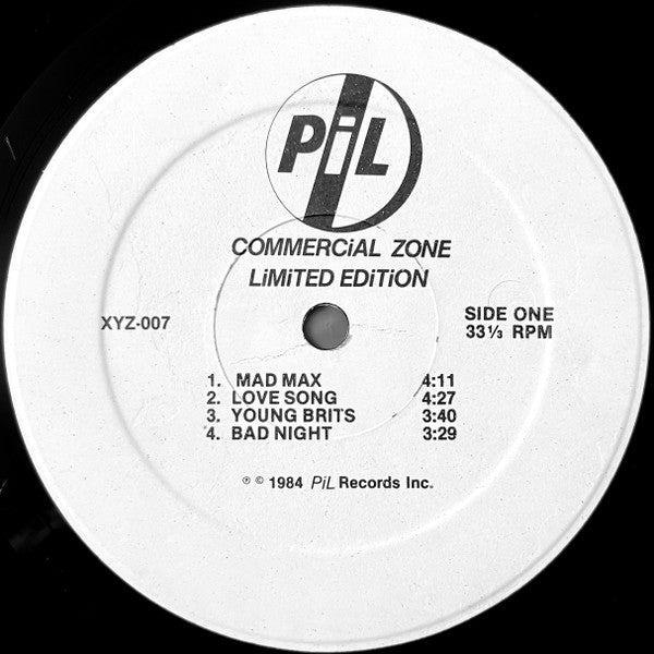 PiL* : Commercial Zone Limited Edition (LP, Album, Ltd, Unofficial)