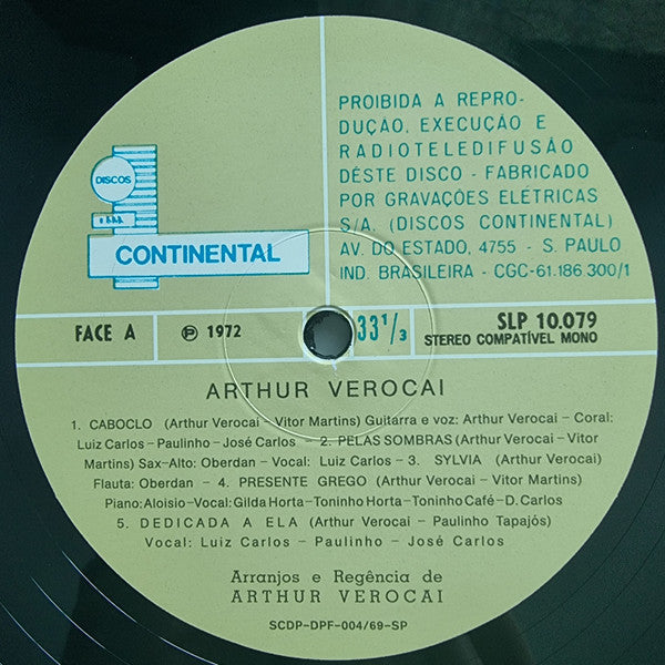 Arthur Verocai : Arthur Verocai (LP, Album, RE, RM, Gat)