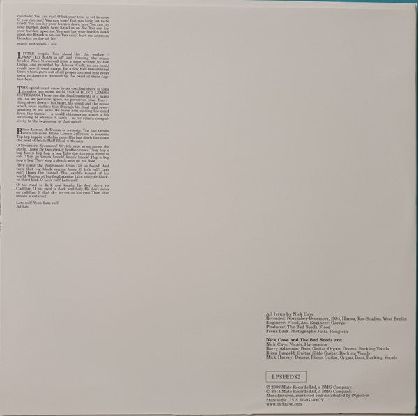 Nick Cave & The Bad Seeds : The Firstborn Is Dead (LP, Album, RE, 180)