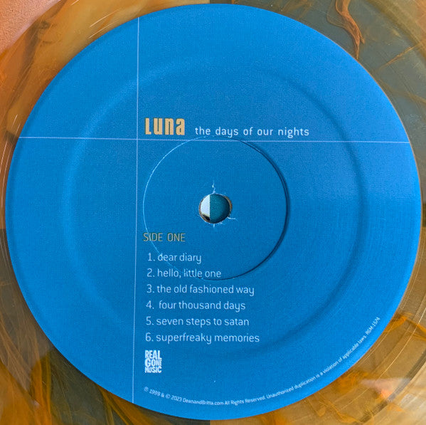 Luna (5) : The Days Of Our Nights (LP, Album, RE, Ora)
