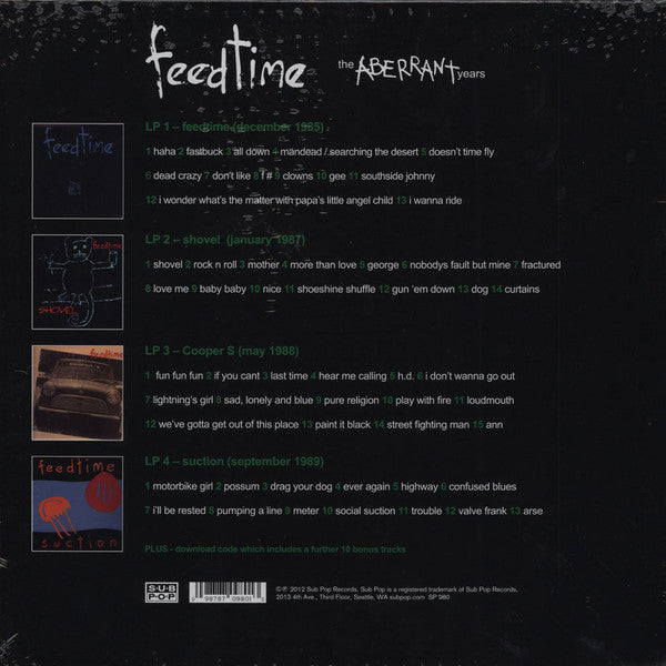 feedtime : The Aberrant Years (4xLP + Box, Comp, Ltd)