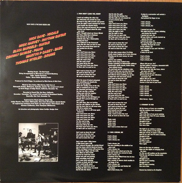 Nick Cave & The Bad Seeds : Henry's Dream (LP, Album, RE, RM, 180)