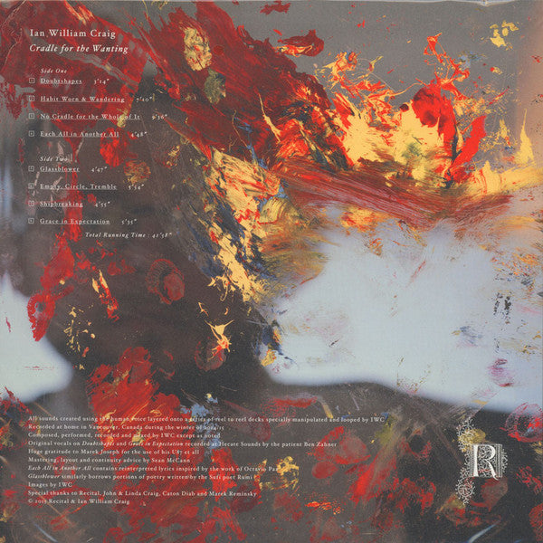 Ian William Craig : Cradle For The Wanting (LP, Album, Ltd)