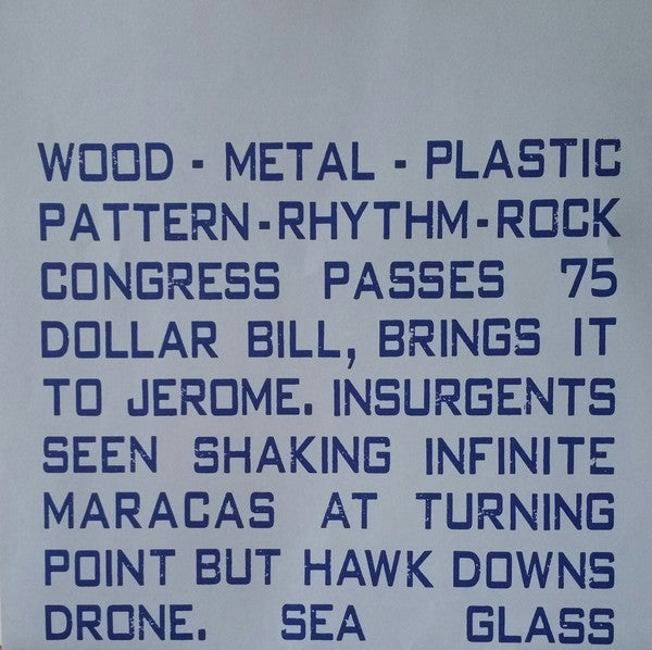 75 Dollar Bill : Wood/Metal/Plastic Pattern/Rhythm/Rock (LP, Album)