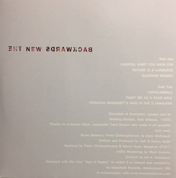 Coil : The New Backwards (LP, Album, RE)