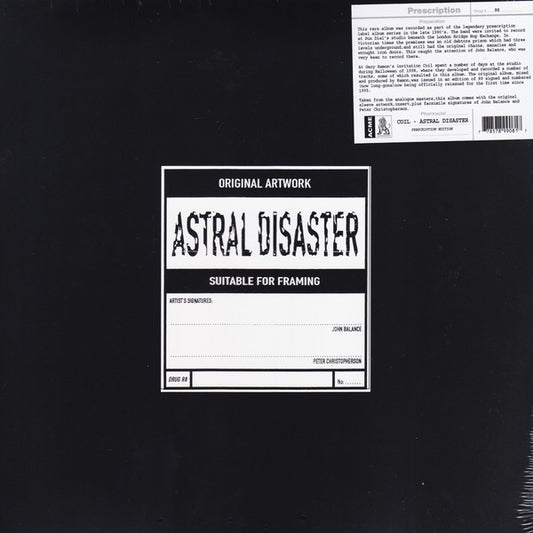 Coil : Astral Disaster (LP, Album, RE)