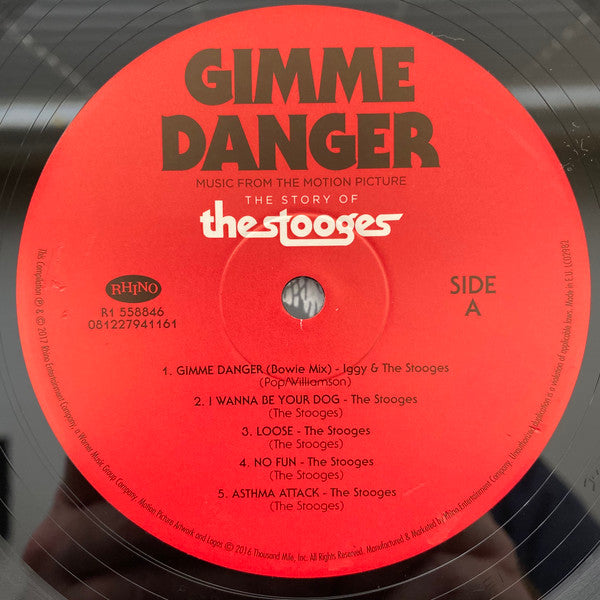 The Stooges : Gimme Danger (Music From The Motion Picture) (LP, Comp)