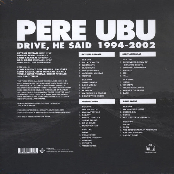 Pere Ubu : Drive, He Said 1994-2002 (Box, Comp, Ltd + LP, Album, RE, Rem + LP, Album, R)