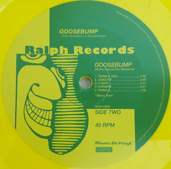The Residents : Diskomo / Goosebump (12", EP, RSD, Ltd, Num, RE, Yel)