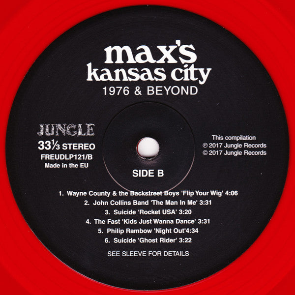 Various : Max's Kansas City 1976 & Beyond (2xLP, RSD, Comp, Ltd, Tra)