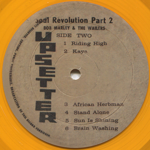 Bob Marley & The Wailers : Soul Revolution Part II (LP, Album, Mono, RE, RP, 180)