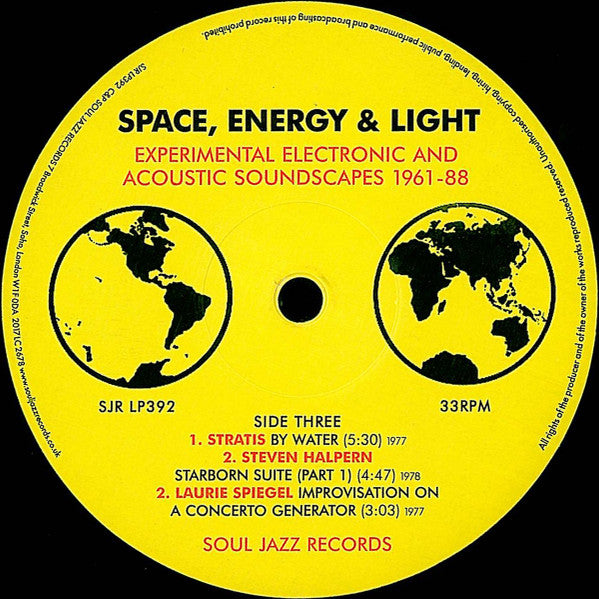 Various : Space, Energy & Light (Experimental Electronic And Acoustic Soundscapes 1961-88) (3xLP, Comp)