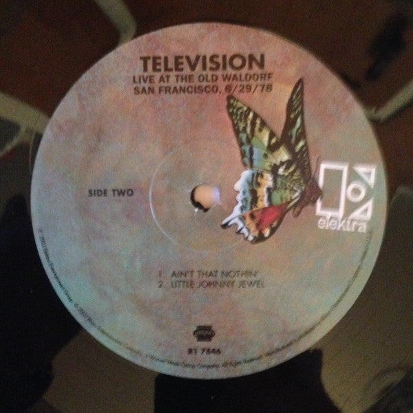 Television : Live At The Old Waldorf San Francisco, 6/29/78 (2xLP, Album, Ltd, RE, RM, RP)