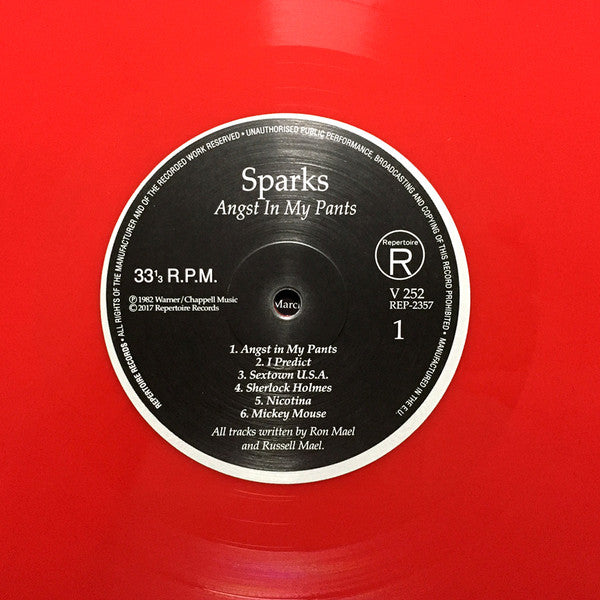 Sparks : Angst In My Pants (LP, Album, Ltd, RE, Red + CD, Album, RE)