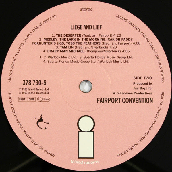 Fairport Convention : Liege & Lief (LP, Album, RE, Gat)