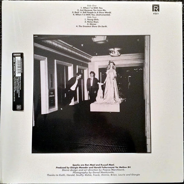 Sparks : Terminal Jive (LP, Album, Ltd, RE, Whi + CD, Album, RP)