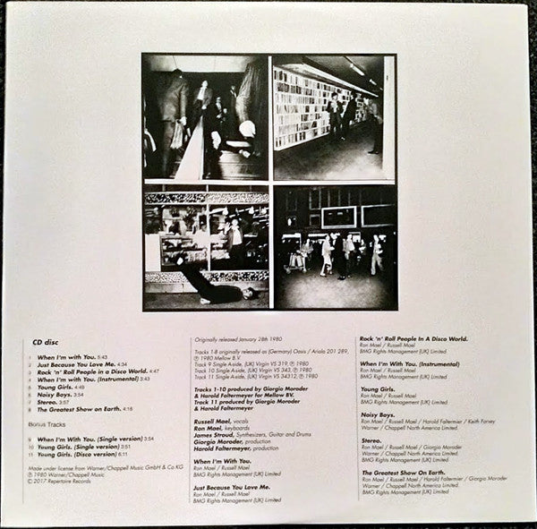 Sparks : Terminal Jive (LP, Album, Ltd, RE, Whi + CD, Album, RP)