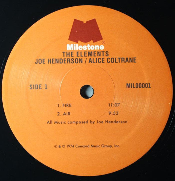 Joe Henderson Featuring Alice Coltrane : The Elements (LP, RE, 180)