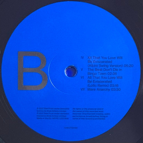 Ben Frost : Threshold Of Faith (12", EP)