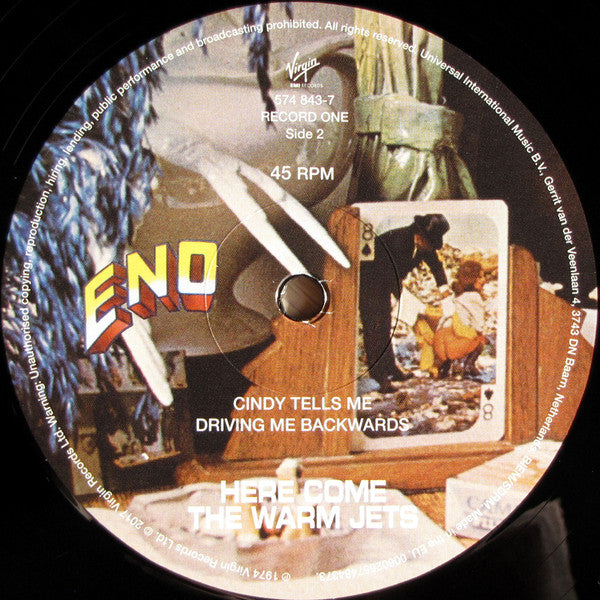 Eno* : Here Come The Warm Jets (2x12", Album, RE, RM, Gat)