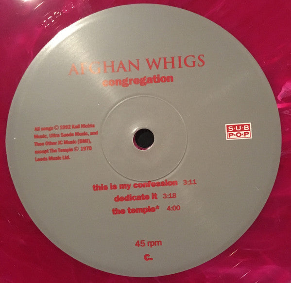 The Afghan Whigs : Congregation (2x12", Album, Ltd, RE, Red)