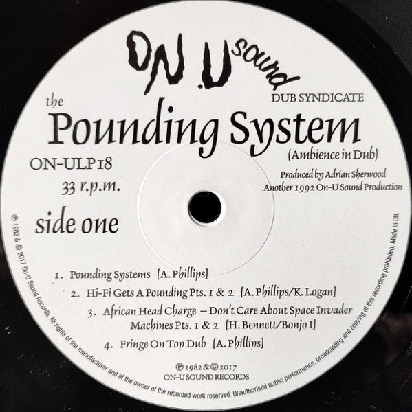 The Dub Syndicate* : The Pounding System (Ambience In Dub) (LP, Album, RE)