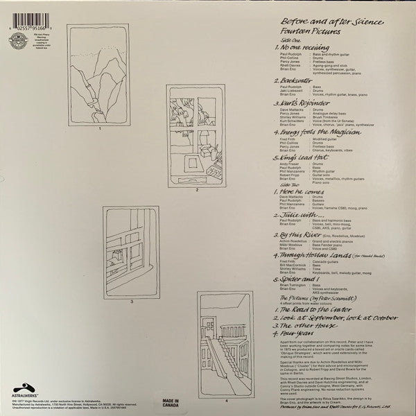 Brian Eno : Before And After Science (LP, Album, RE, RM)
