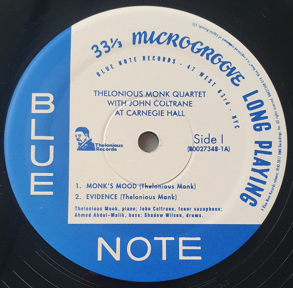 Thelonious Monk Quartet* With John Coltrane : At Carnegie Hall (2xLP, Album, Mono, RE, 60t)