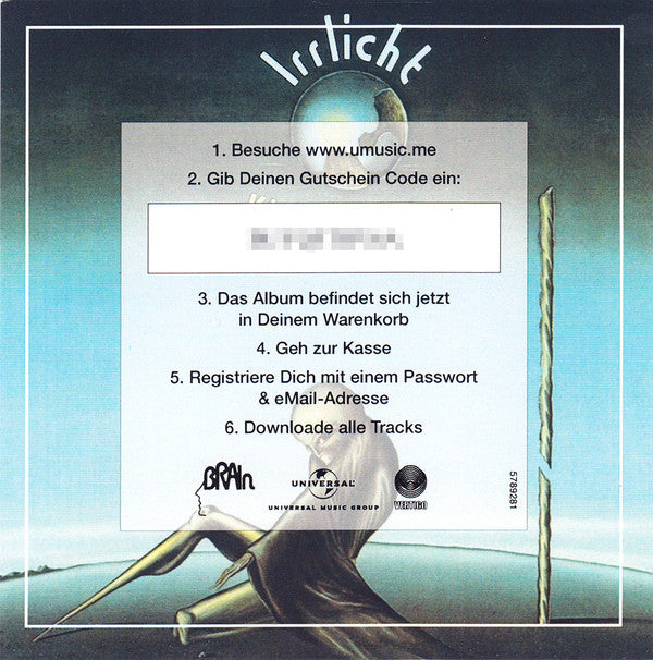 Klaus Schulze : Irrlicht (LP, Album, RE, RM, 180)