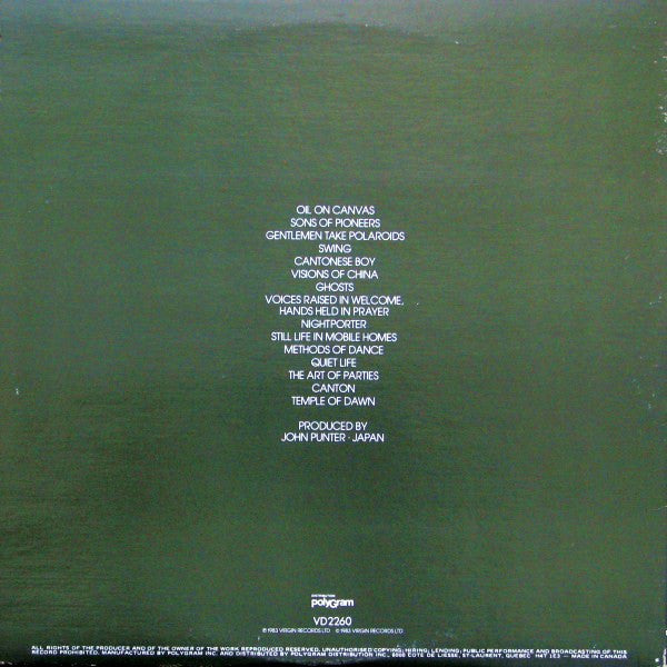 Japan : Oil On Canvas (2xLP, Album, Gat)