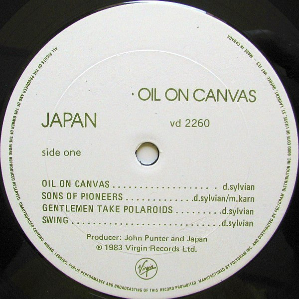 Japan : Oil On Canvas (2xLP, Album, Gat)