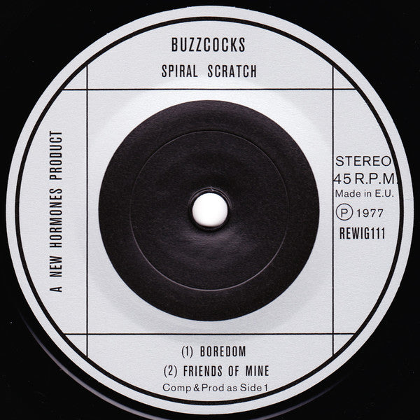 Buzzcocks : Spiral Scratch (7", EP, RE)