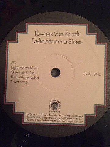Townes Van Zandt : Delta Momma Blues (LP, Album, RE, MRP)