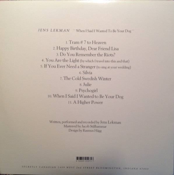 Jens Lekman : When I Said I Wanted To Be Your Dog (LP, Album)
