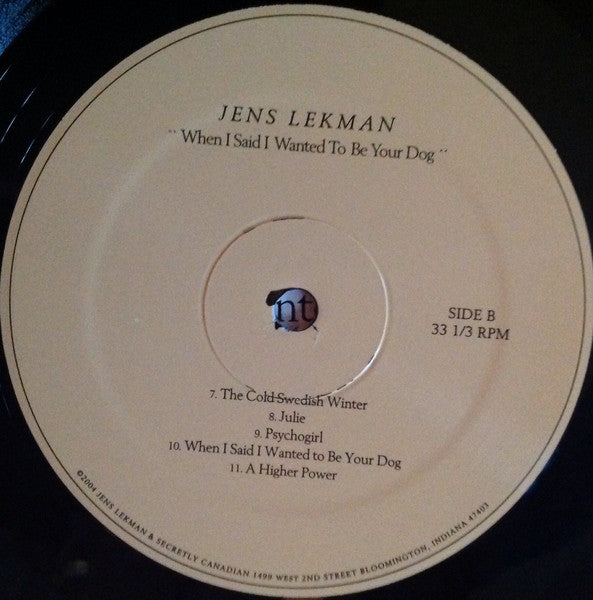 Jens Lekman : When I Said I Wanted To Be Your Dog (LP, Album)