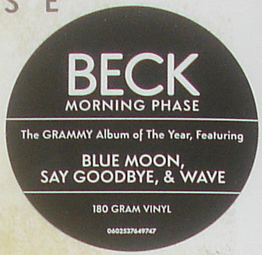 Beck : Morning Phase (LP, Album, RP)