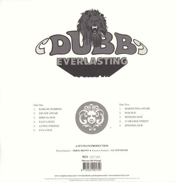 Errol Brown (2) : Dubb Everlasting  (LP, Album, Ltd, Num, RE, Ora)