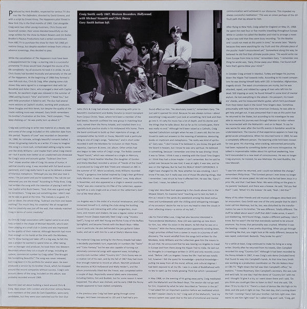 Craig Smith (6) : Love Is Our Existence (LP, Ltd, Gat)