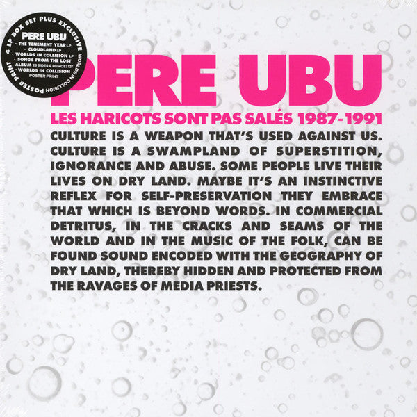 Pere Ubu : Les Haricots Sont Pas Salés 1987-1991 (LP, Album, RE, RM + LP, Album, RE, RM + LP, Album,)