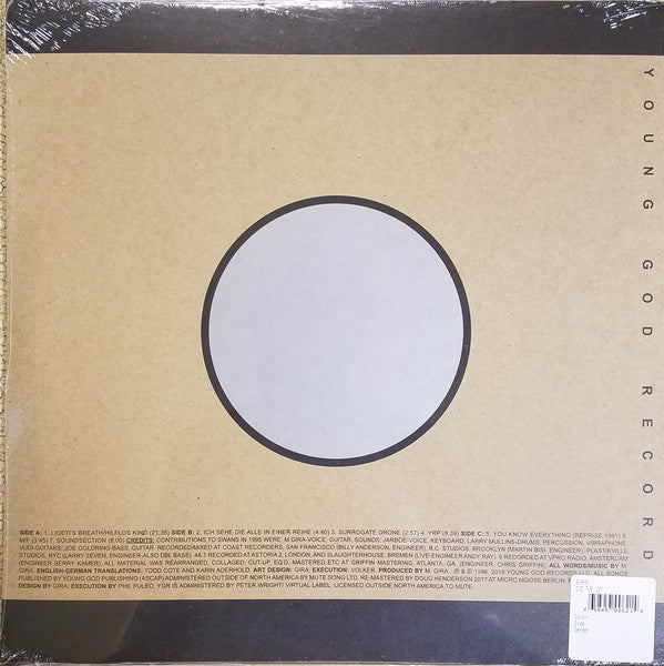 Swans : Die Tür Ist Zu (LP + LP, S/Sided, Etch + EP, RSD, Ltd, RE)