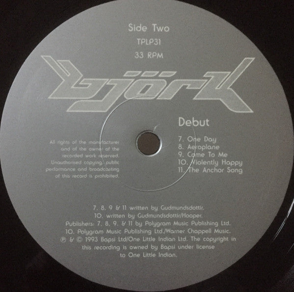 Björk : Debut (LP, Album, RE, 180)