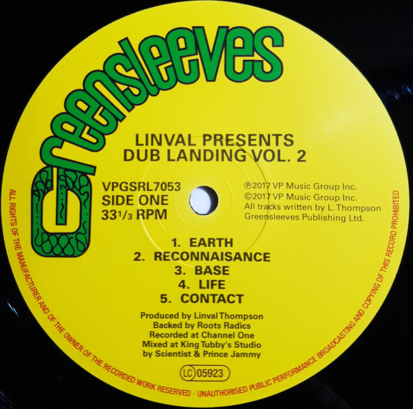 Linval Thompson : Dub Landing Vol.2 (LP, Album, RE, RM + LP, Comp, RM)