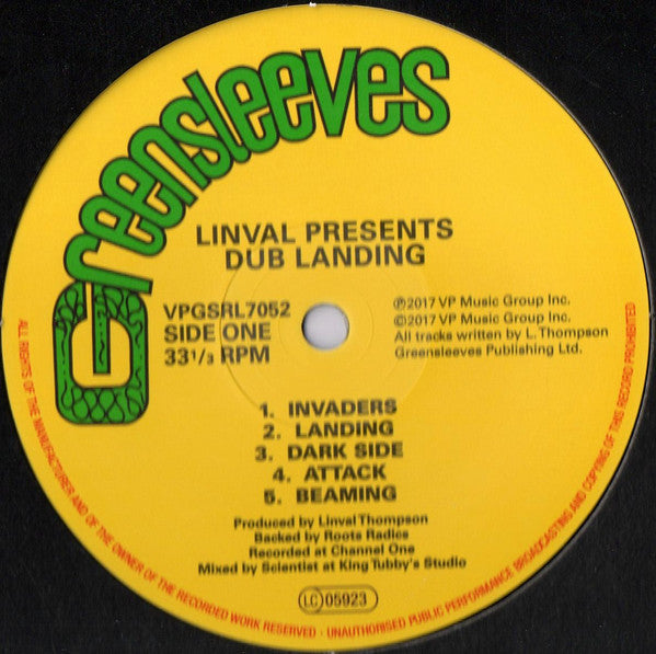 Linval Thompson : Dub Landing Vol.1 (LP, Album, RE, RM + LP, Comp, RM)