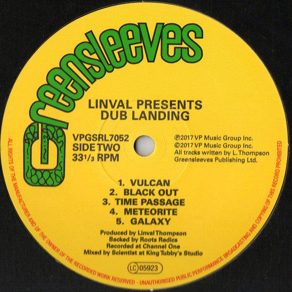 Linval Thompson : Dub Landing Vol.1 (LP, Album, RE, RM + LP, Comp, RM)