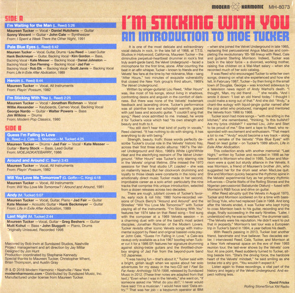 Moe Tucker : I'm Sticking With You (An Introduction To Moe Tucker) (LP, Comp, Whi)
