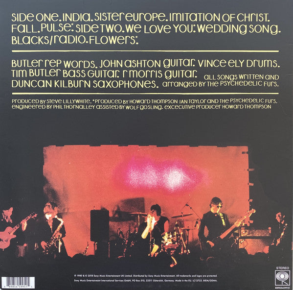 The Psychedelic Furs : The Psychedelic Furs (LP, Album, RE, 180)